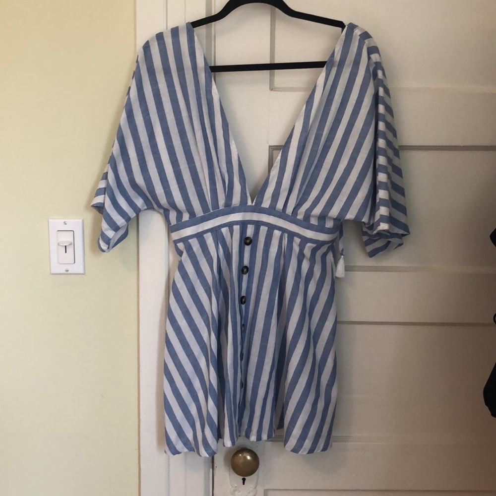 Striped mini dress